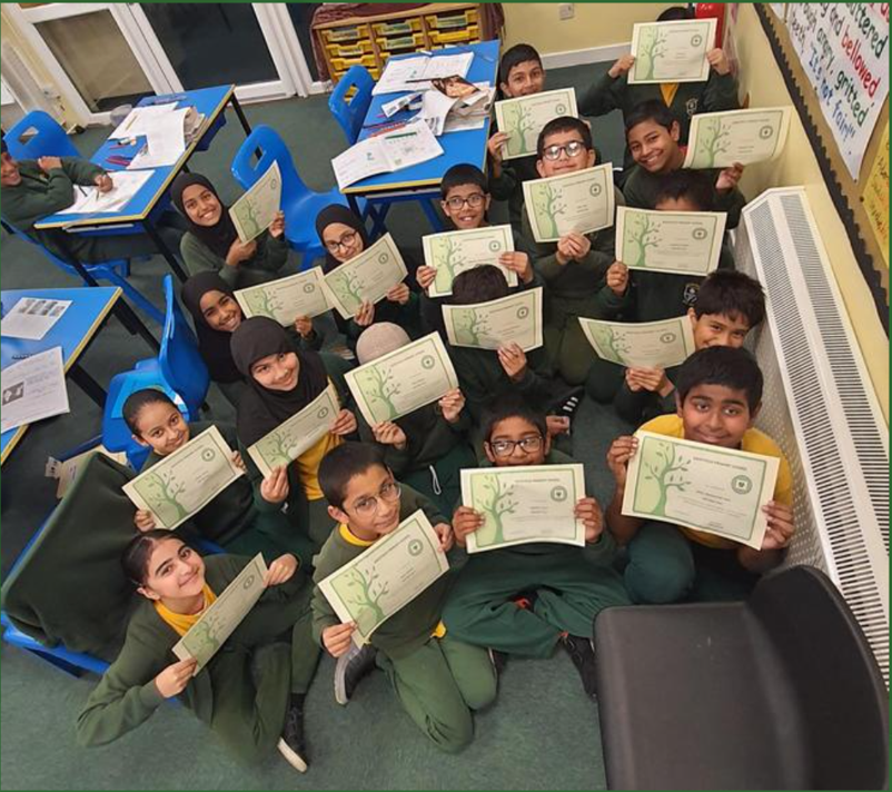 Certificates for those who did not miss a day of school this term!